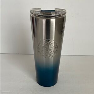 Starbucks 16 oz. Tumbler Chrome and Blue